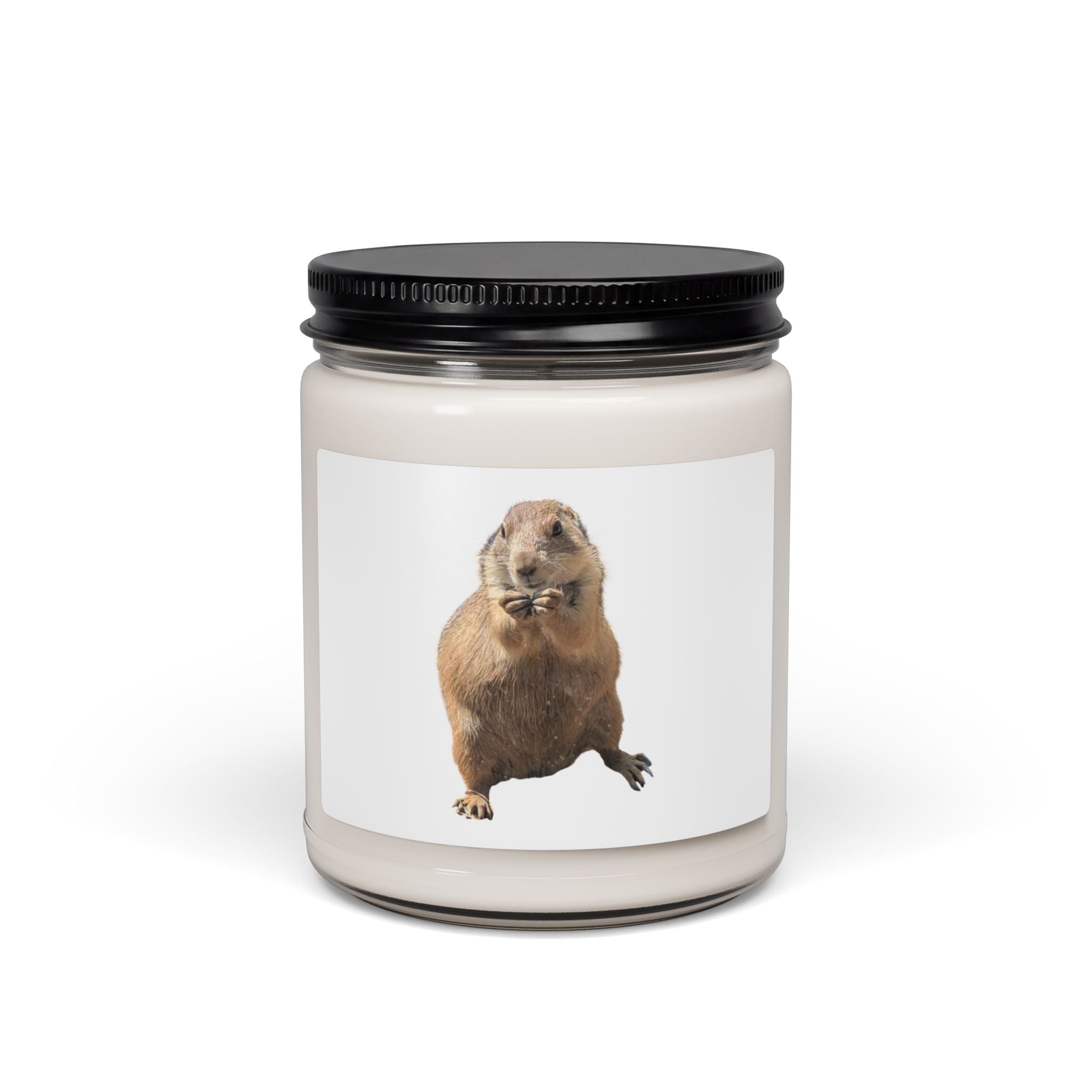 Soy Candle — Cute Prairie Dog Photo Scented Candle (9oz)