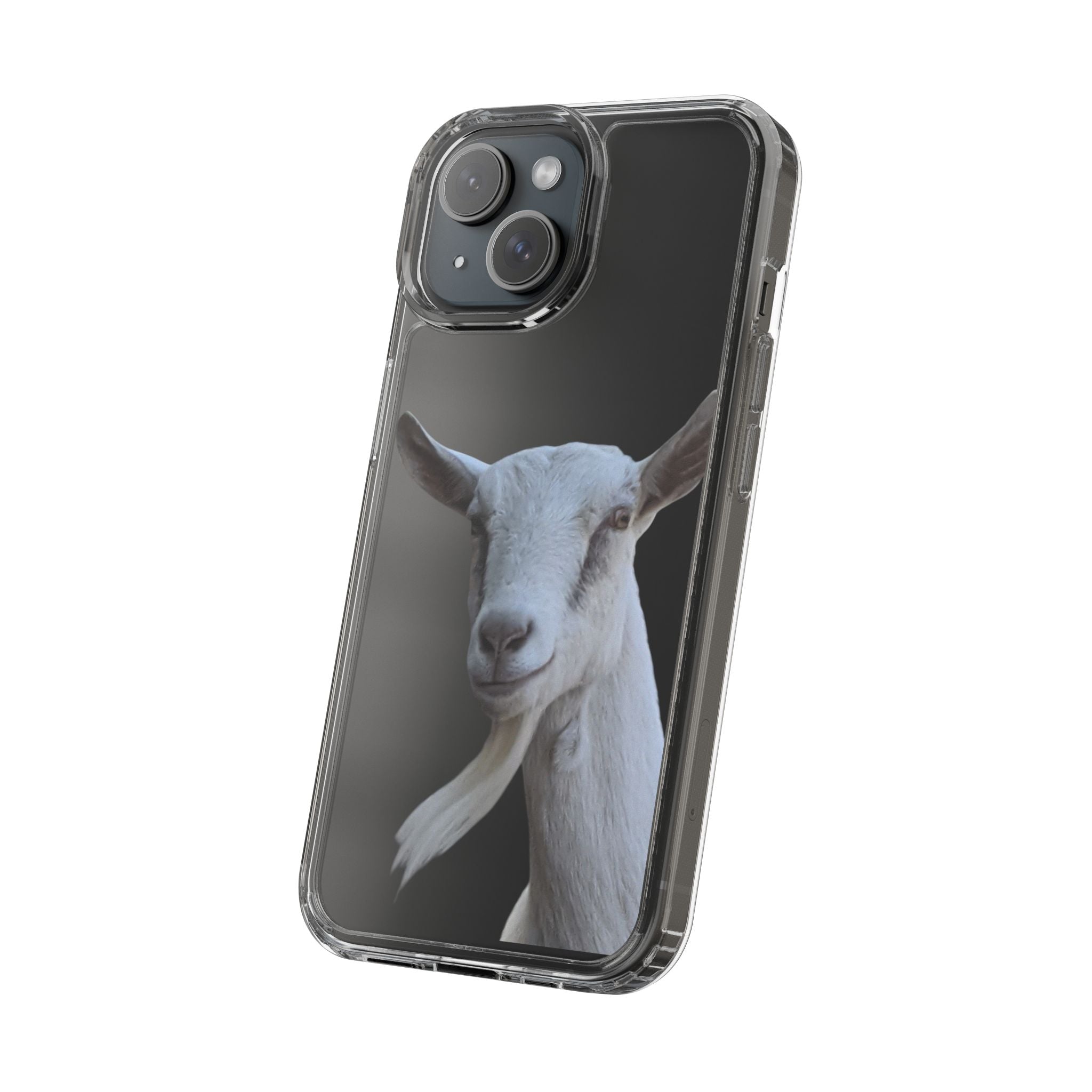 Goat Portrait Clear Phone Case