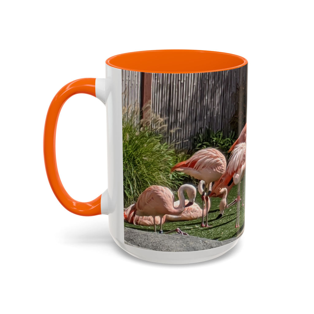 Flamingo Coffee Mug — Pink Tropical Bird Photo Print, Ceramic Tea Cup, Nature Gift, 11oz or 15oz