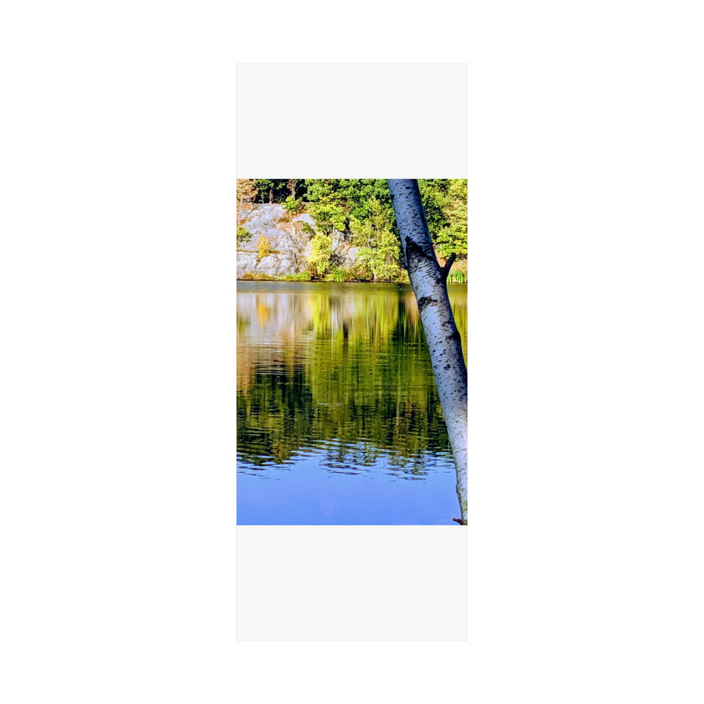Birch Lake Reflection Matte Poster — Nature Photography Wall Art, Woodland Landscape Print, 46 Sizes