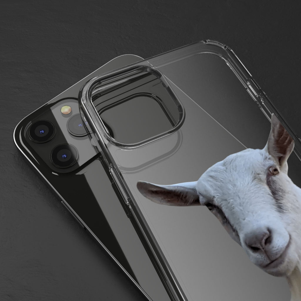 Goat Portrait Clear Phone Case