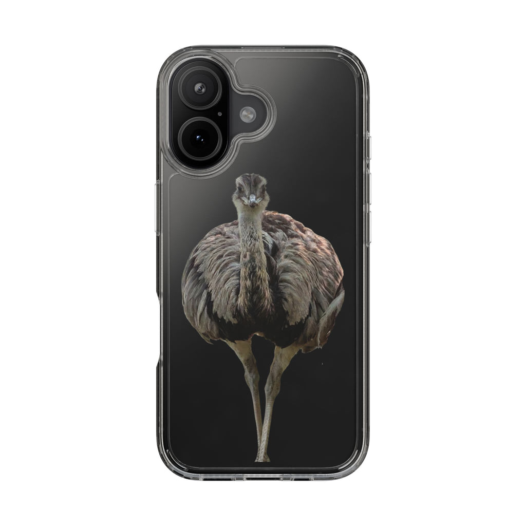 Clear Phone Case — Cute Emu Bird Design