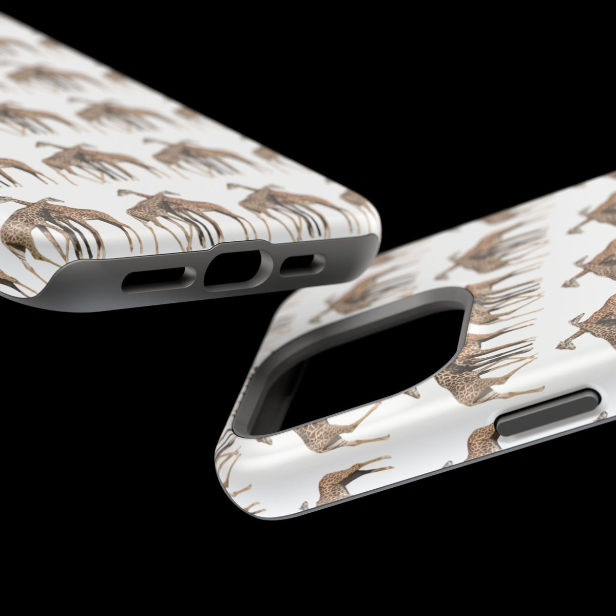 Giraffe Nature Photo Magnetic iPhone & Samsung Case — MagSafe Compatible, Dual-Layer Impact-Resistant Cover, Wildlife Gift