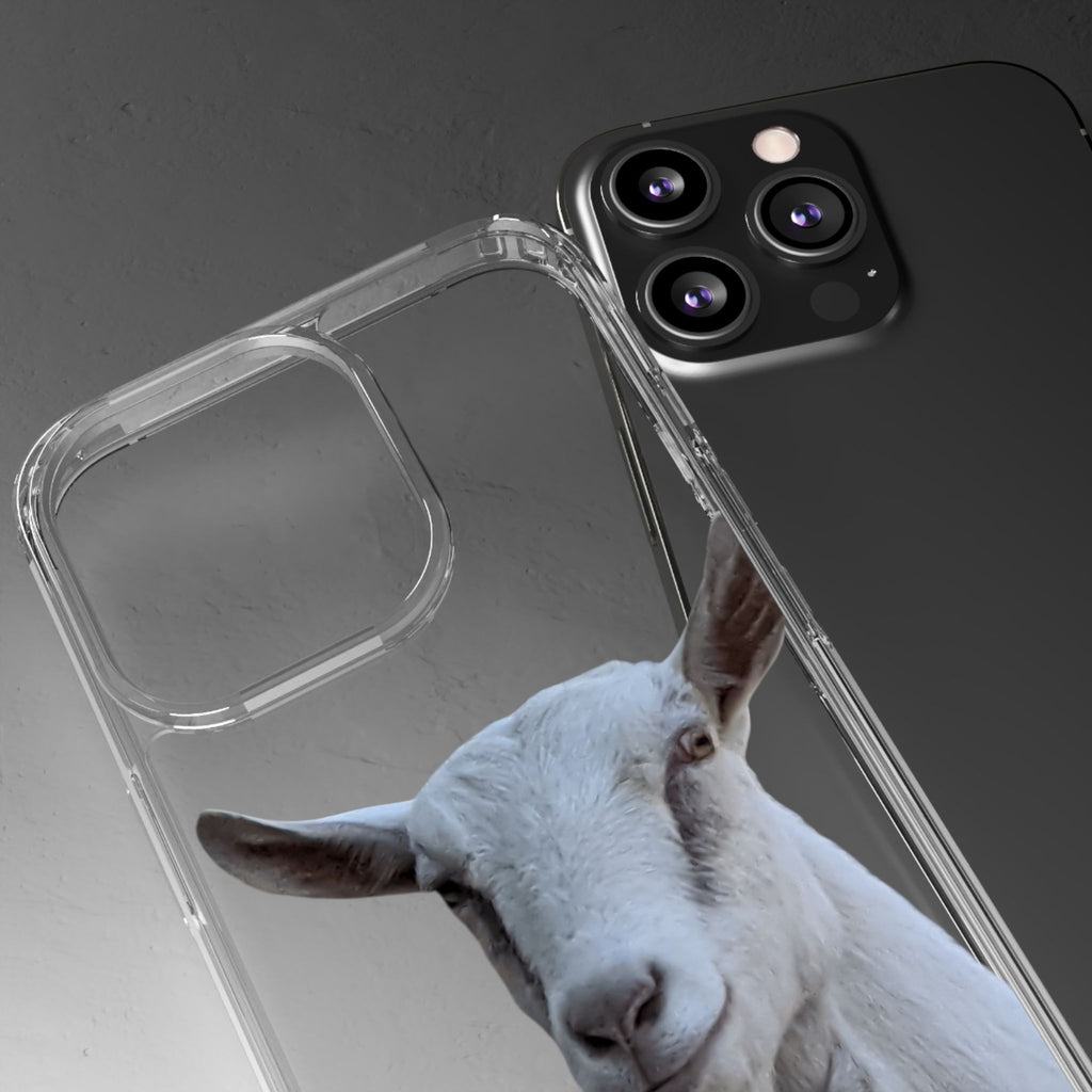 Goat Portrait Clear Phone Case