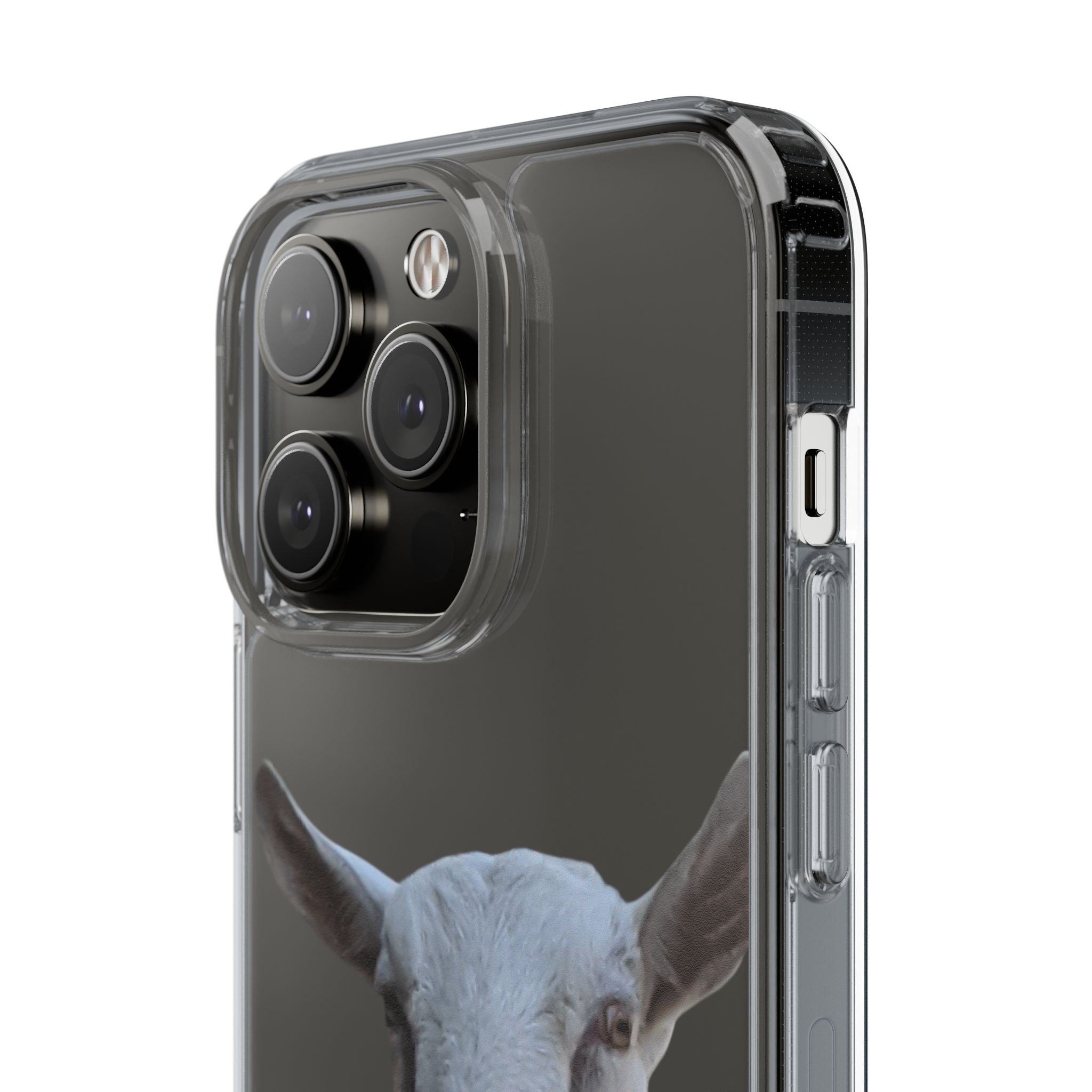 Goat Portrait Clear Phone Case