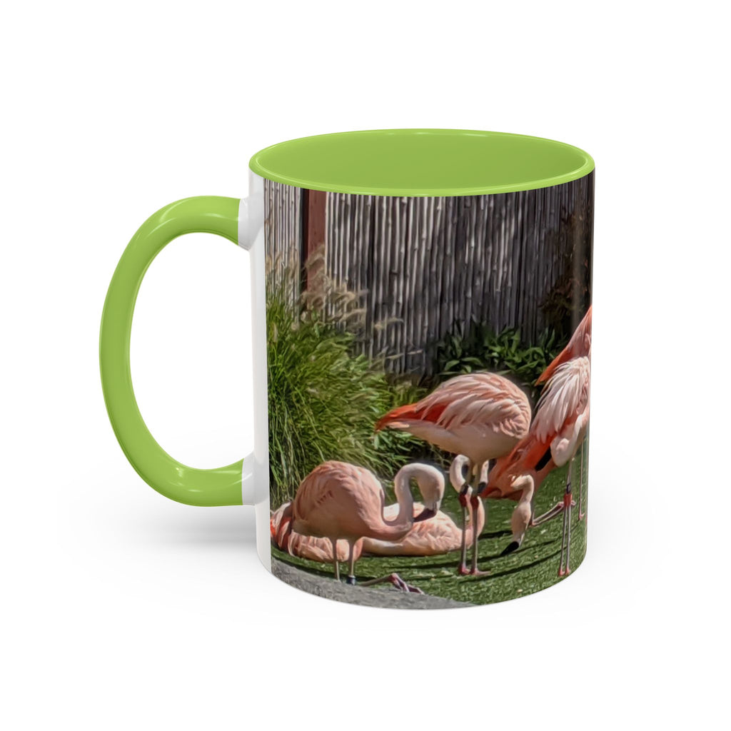 Flamingo Coffee Mug — Pink Tropical Bird Photo Print, Ceramic Tea Cup, Nature Gift, 11oz or 15oz