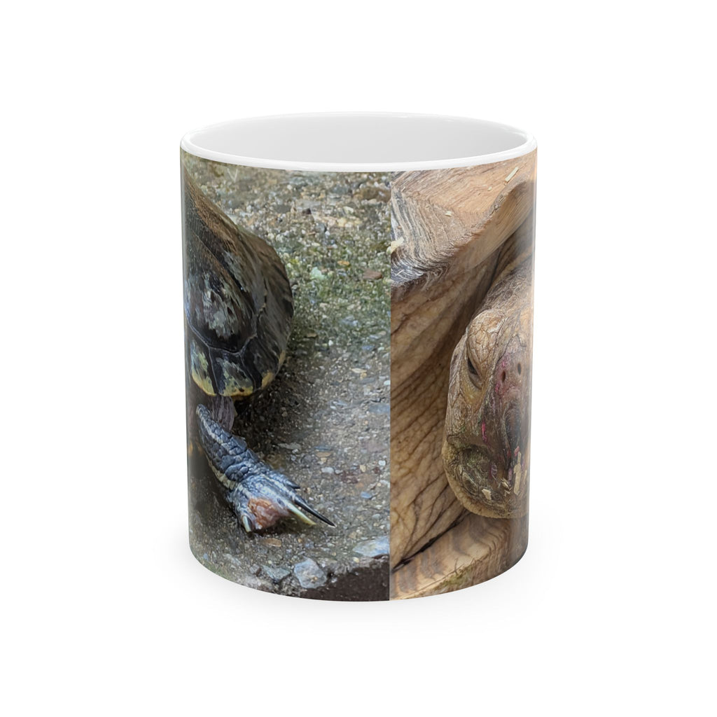 Turtle Photo Mug — Cute Turtle Ceramic Coffee Cup (11oz, 15oz)