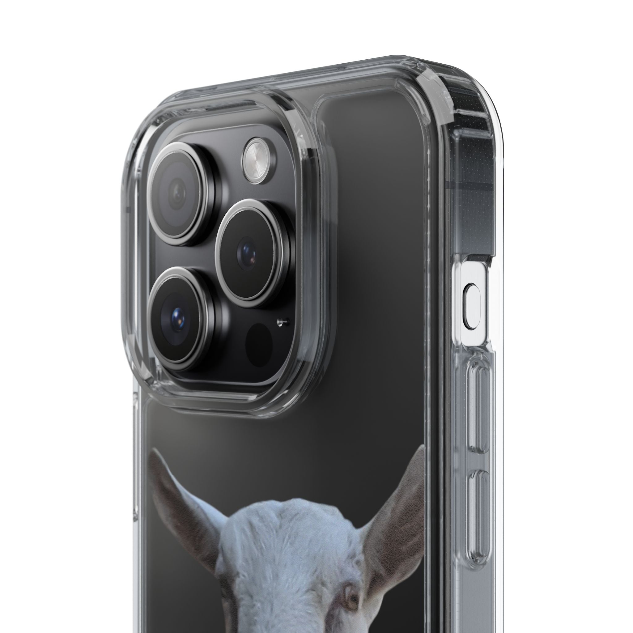 Goat Portrait Clear Phone Case