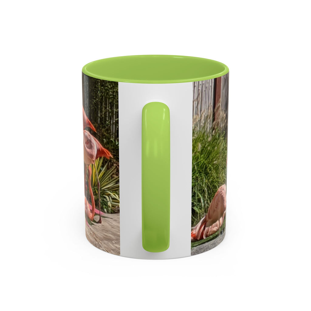 Flamingo Coffee Mug — Pink Tropical Bird Photo Print, Ceramic Tea Cup, Nature Gift, 11oz or 15oz