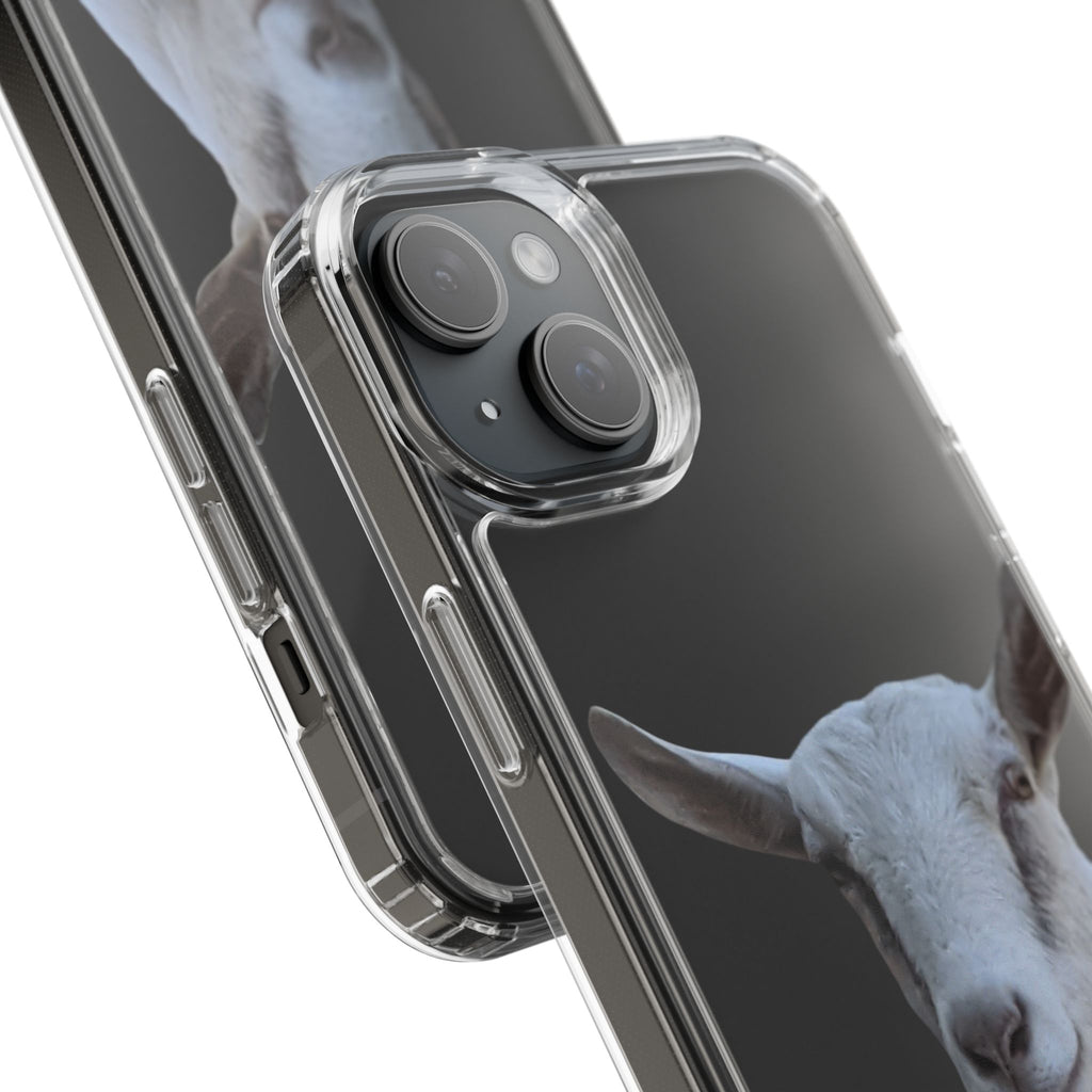 Goat Portrait Clear Phone Case