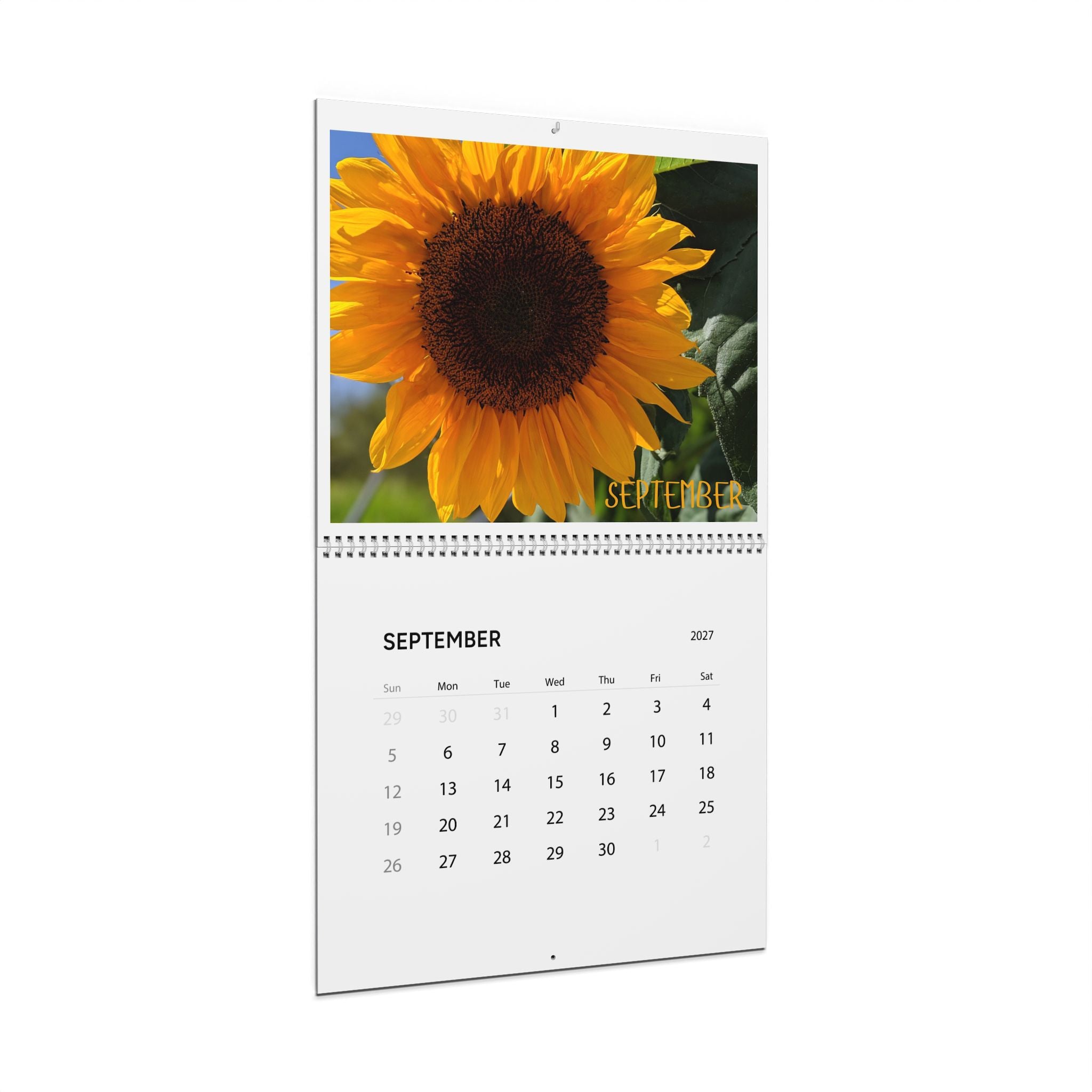 2027 Floral Wall Calendar — Monthly Botanical Photo Calendar, 11×8.5" or 14×11.5"