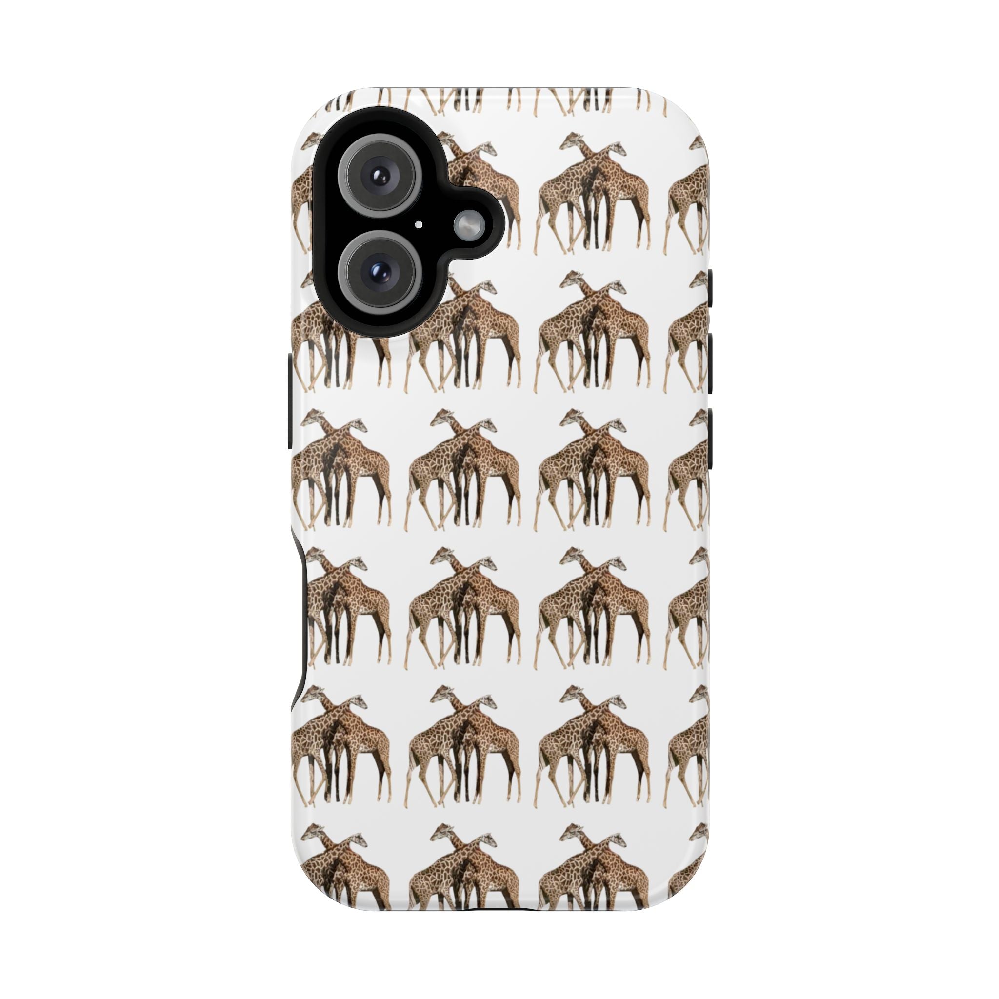 Giraffe Nature Photo Magnetic iPhone & Samsung Case — MagSafe Compatible, Dual-Layer Impact-Resistant Cover, Wildlife Gift