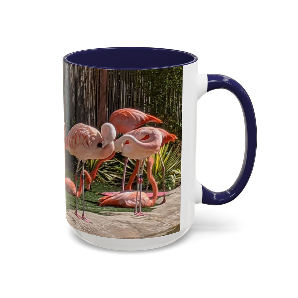 Flamingo Coffee Mug — Pink Tropical Bird Photo Print, Ceramic Tea Cup, Nature Gift, 11oz or 15oz