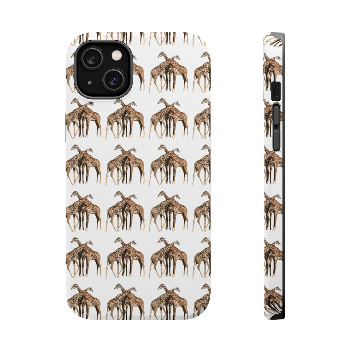Giraffe Nature Photo Magnetic iPhone & Samsung Case — MagSafe Compatible, Dual-Layer Impact-Resistant Cover, Wildlife Gift