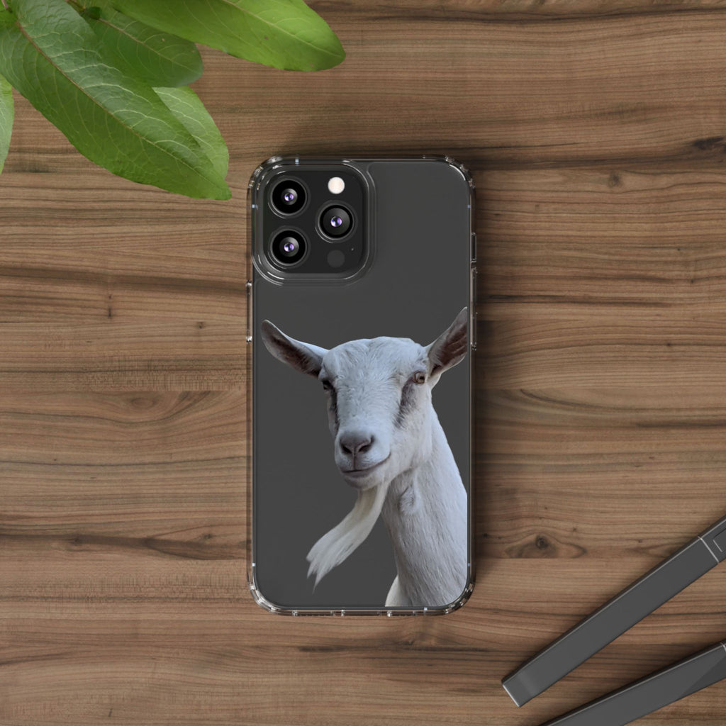 Goat Portrait Clear Phone Case