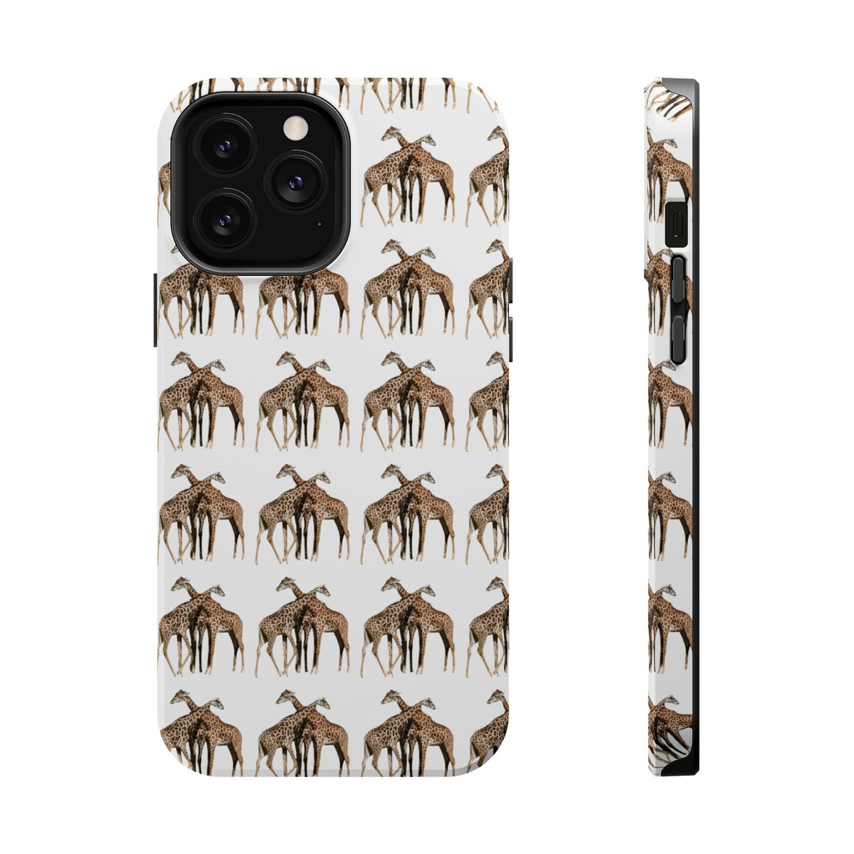 Giraffe Nature Photo Magnetic iPhone & Samsung Case — MagSafe Compatible, Dual-Layer Impact-Resistant Cover, Wildlife Gift