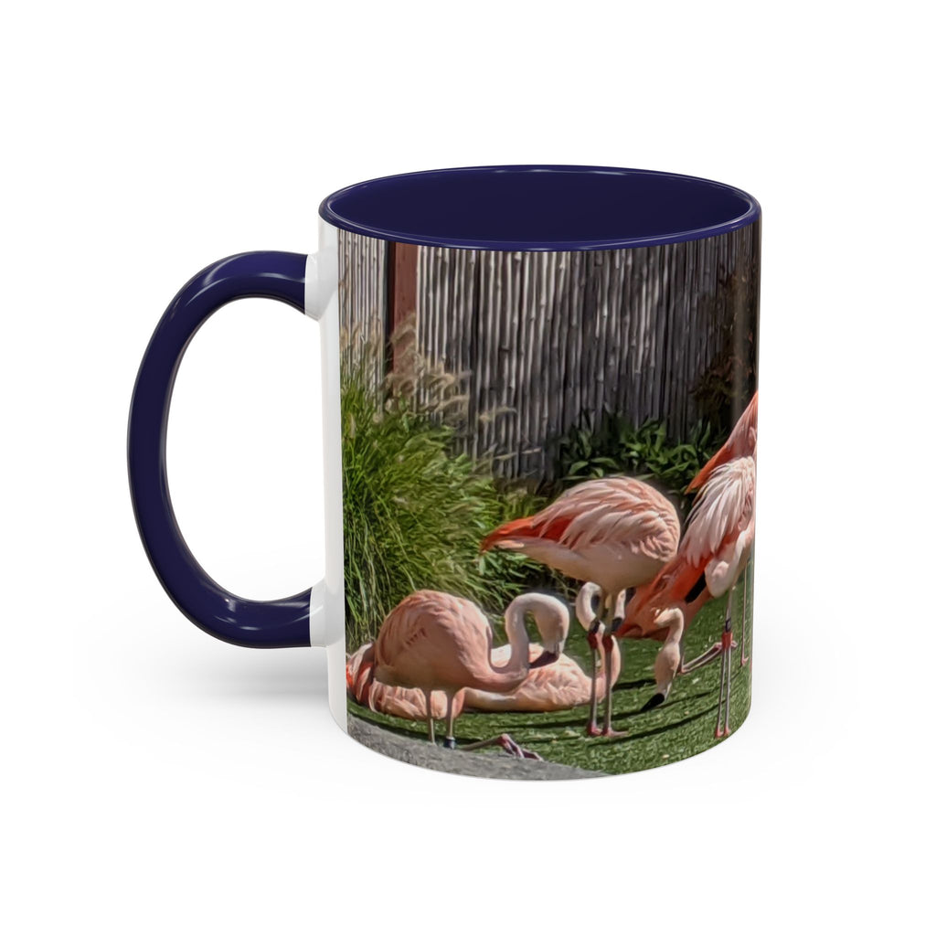 Flamingo Coffee Mug — Pink Tropical Bird Photo Print, Ceramic Tea Cup, Nature Gift, 11oz or 15oz