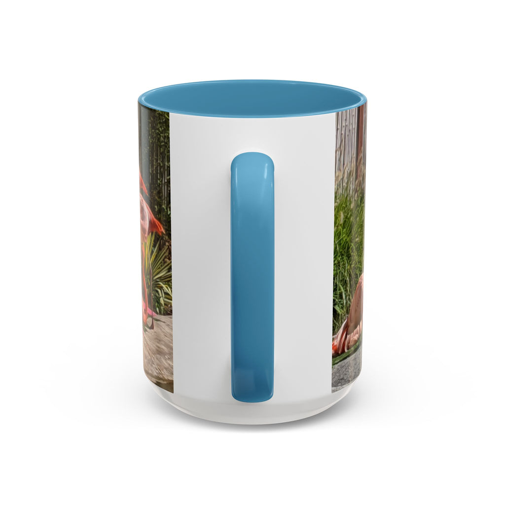 Flamingo Coffee Mug — Pink Tropical Bird Photo Print, Ceramic Tea Cup, Nature Gift, 11oz or 15oz