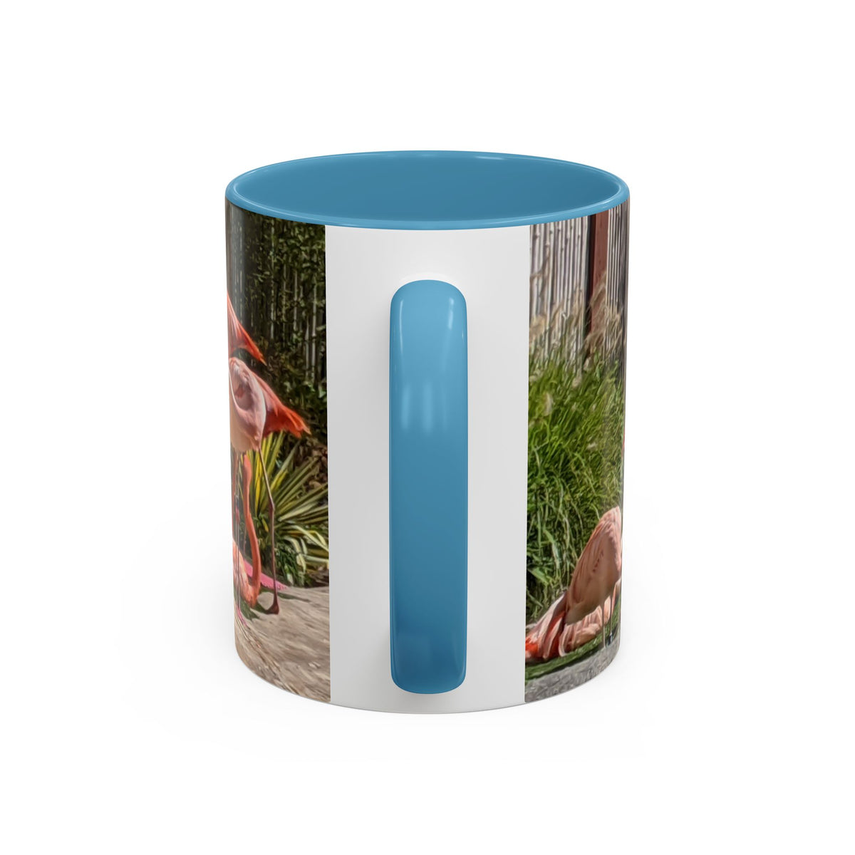 Flamingo Coffee Mug — Pink Tropical Bird Photo Print, Ceramic Tea Cup, Nature Gift, 11oz or 15oz