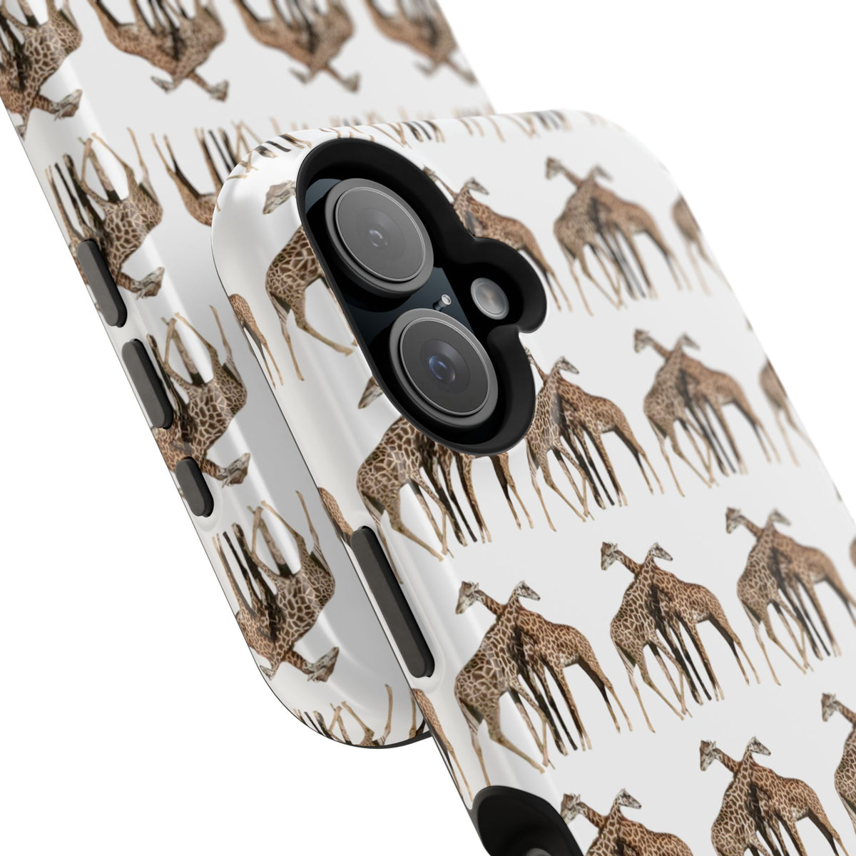 Giraffe Nature Photo Magnetic iPhone & Samsung Case — MagSafe Compatible, Dual-Layer Impact-Resistant Cover, Wildlife Gift