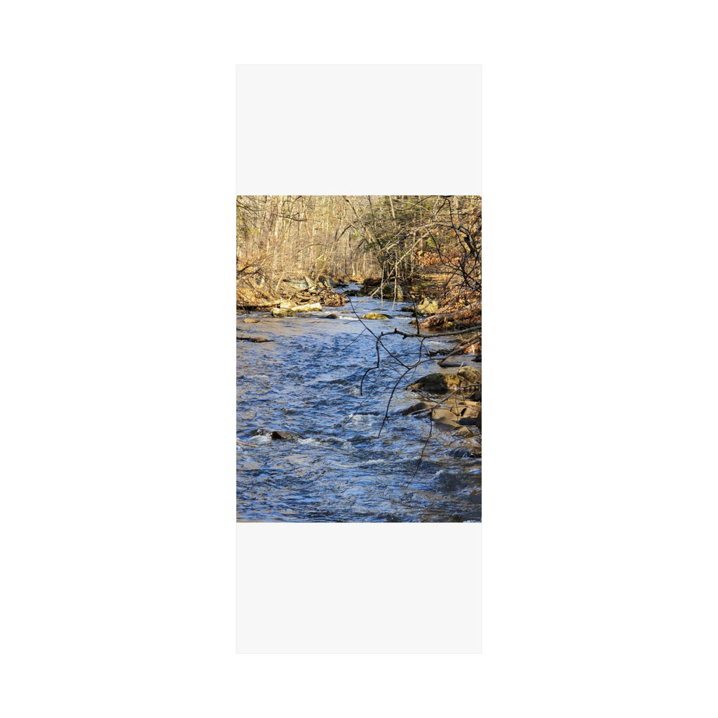 River Stream Nature Poster — Matte Vertical Wall Art for Home & Cabin Décor