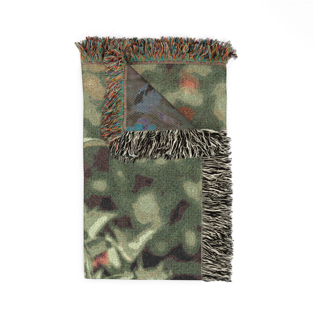 Butterfly Garden Woven Blanket — Vintage Floral Throw