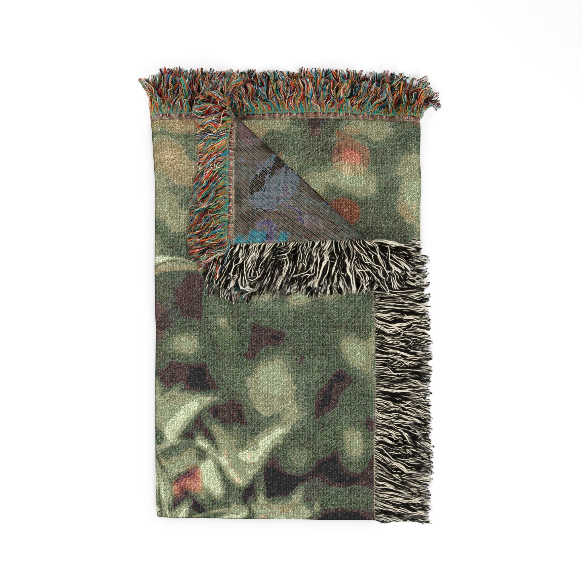 Butterfly Garden Woven Blanket — Vintage Floral Throw