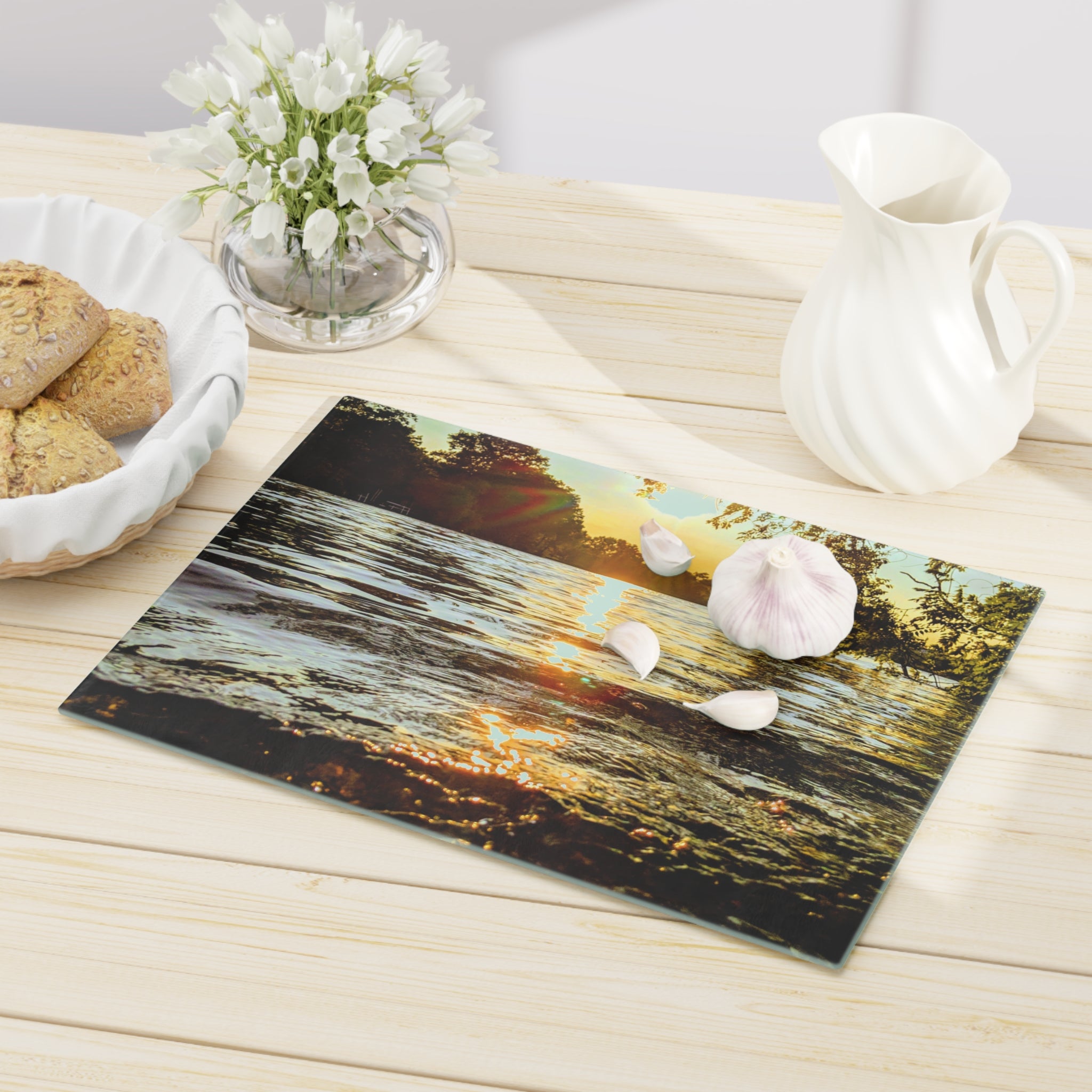 Forest Arch Cutting Board — Rustic Nature Photo Kitchen Board