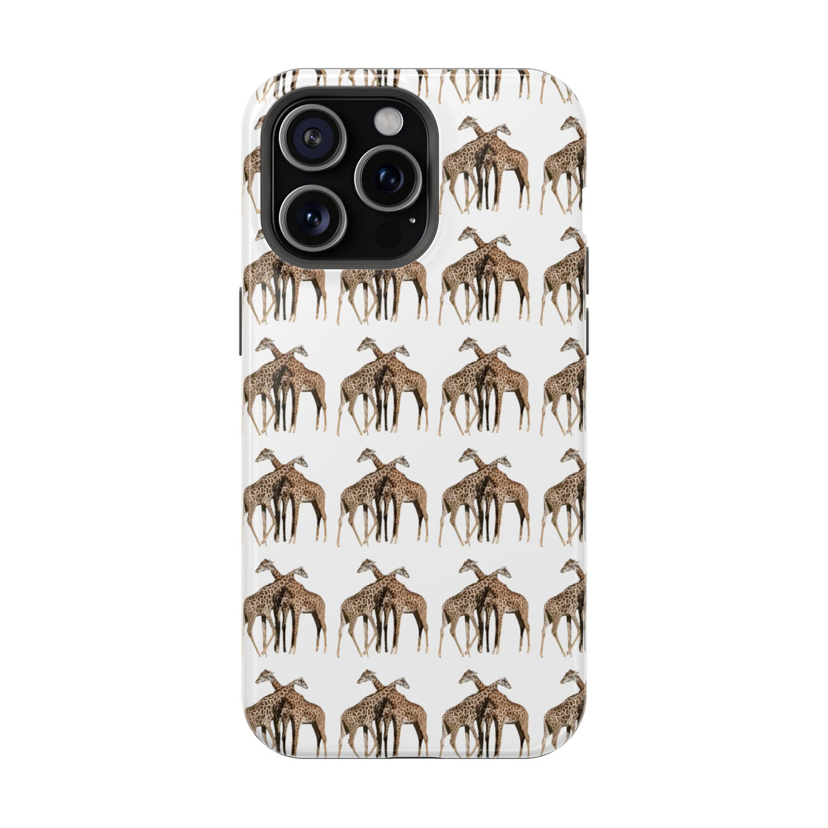 Giraffe Nature Photo Magnetic iPhone & Samsung Case — MagSafe Compatible, Dual-Layer Impact-Resistant Cover, Wildlife Gift