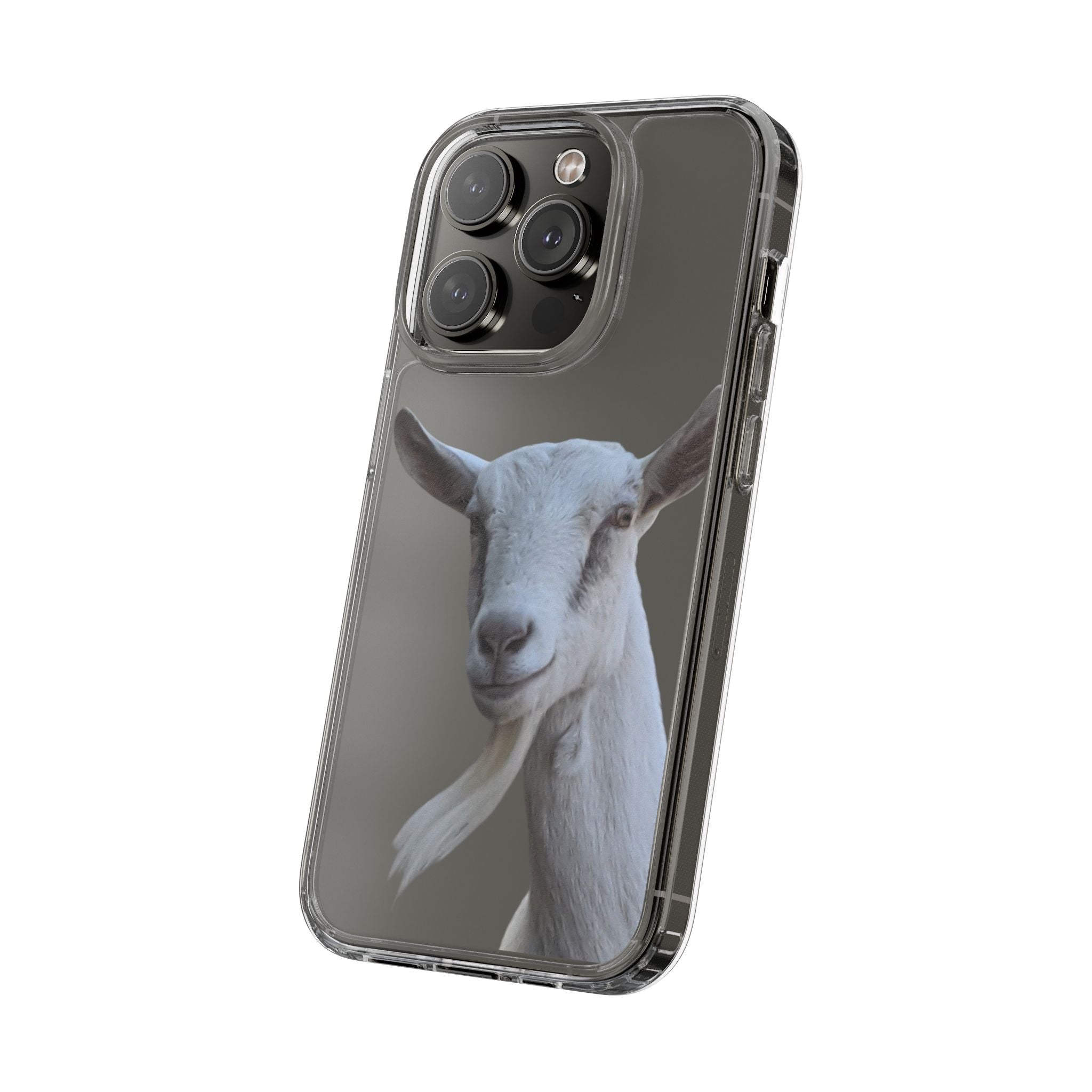 Goat Portrait Clear Phone Case