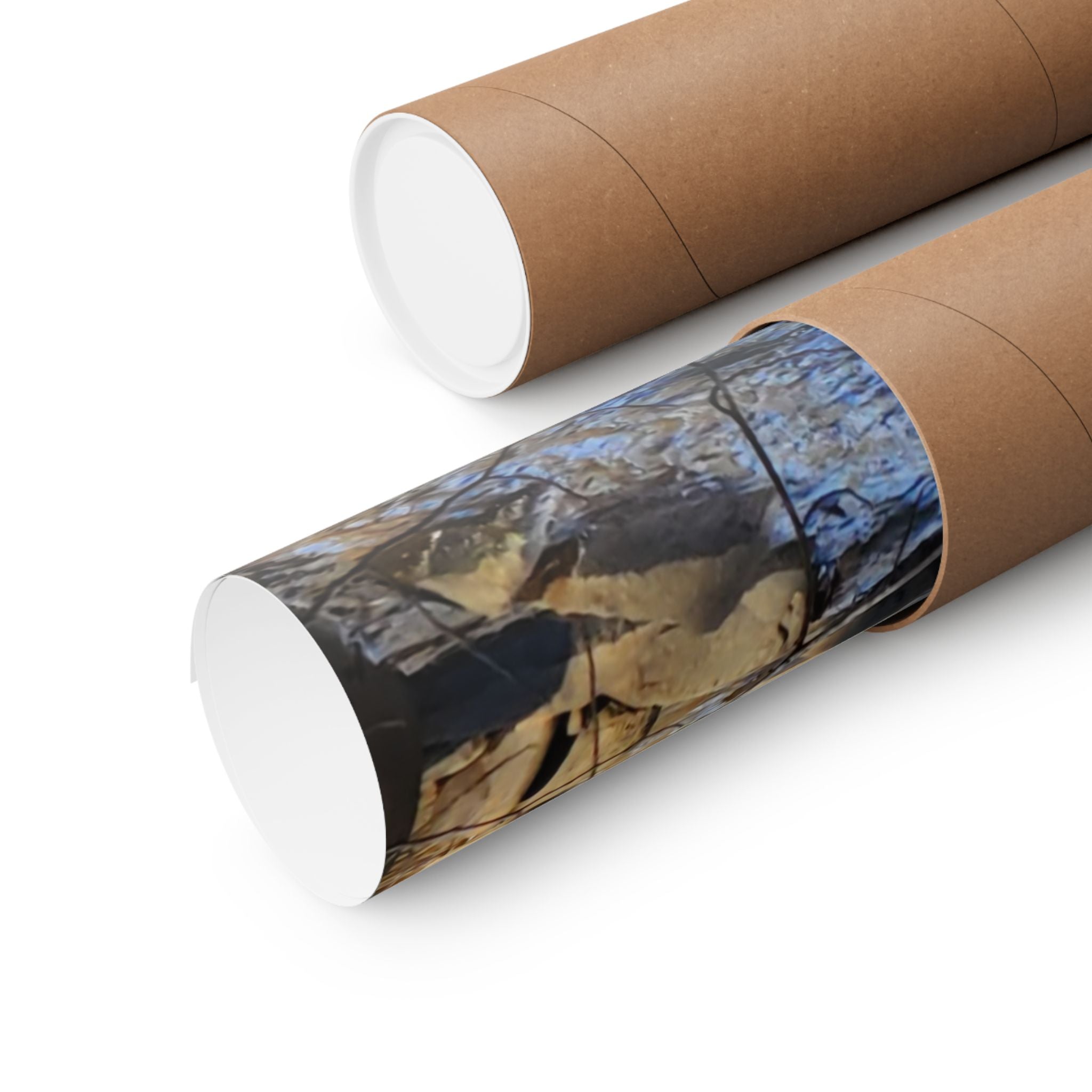River Stream Nature Poster — Matte Vertical Wall Art for Home & Cabin Décor