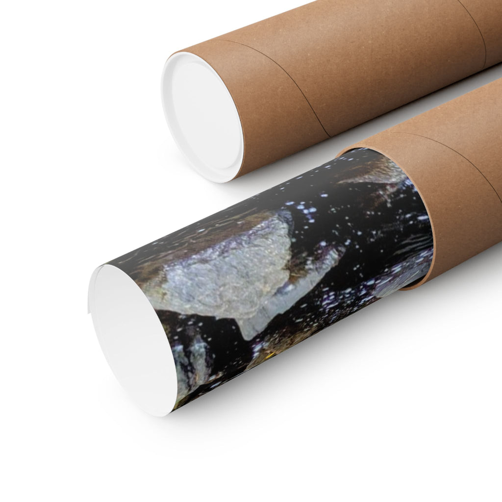Waterfall Nature Poster — Vertical Matte Landscape Print