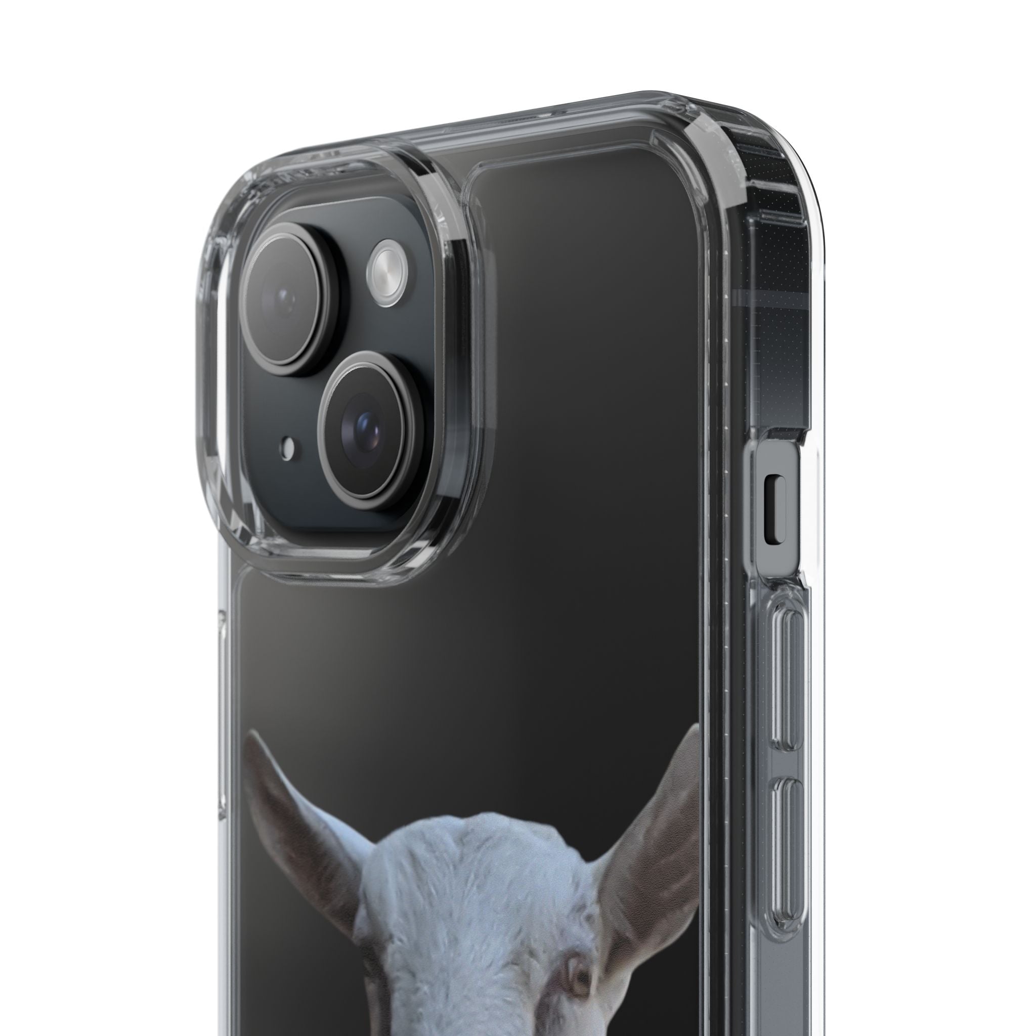Goat Portrait Clear Phone Case