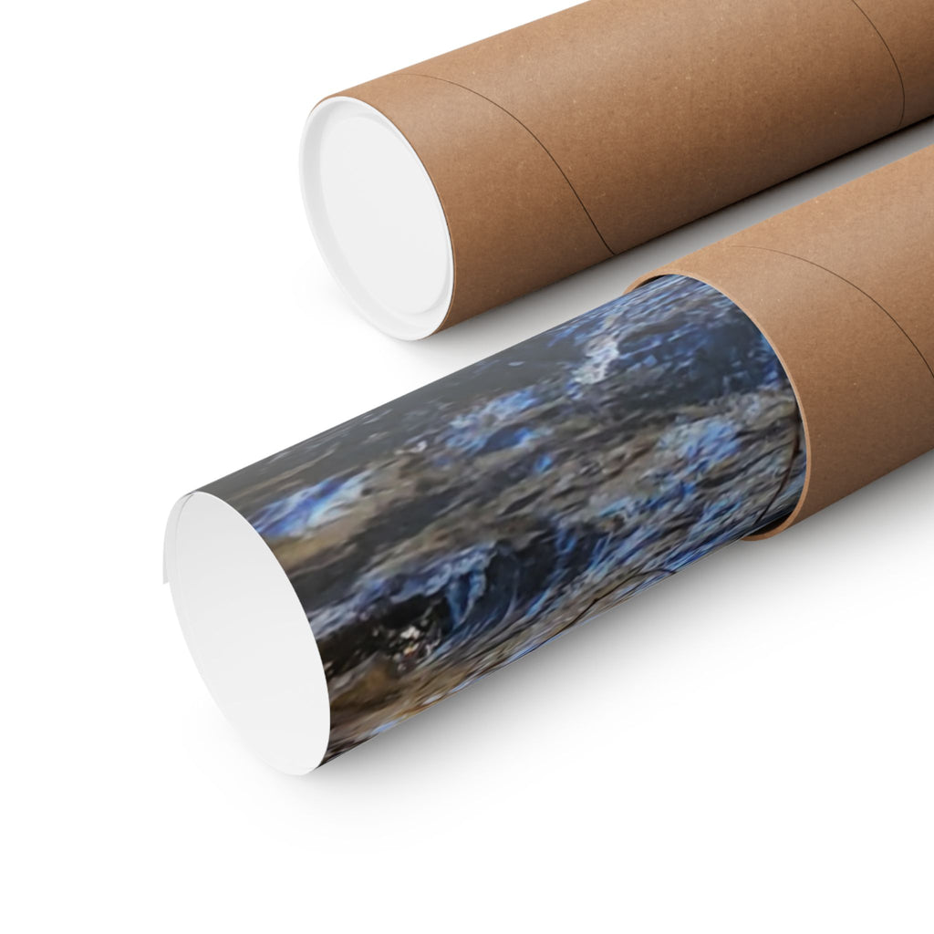 River Stream Nature Poster — Matte Vertical Wall Art for Home & Cabin Décor