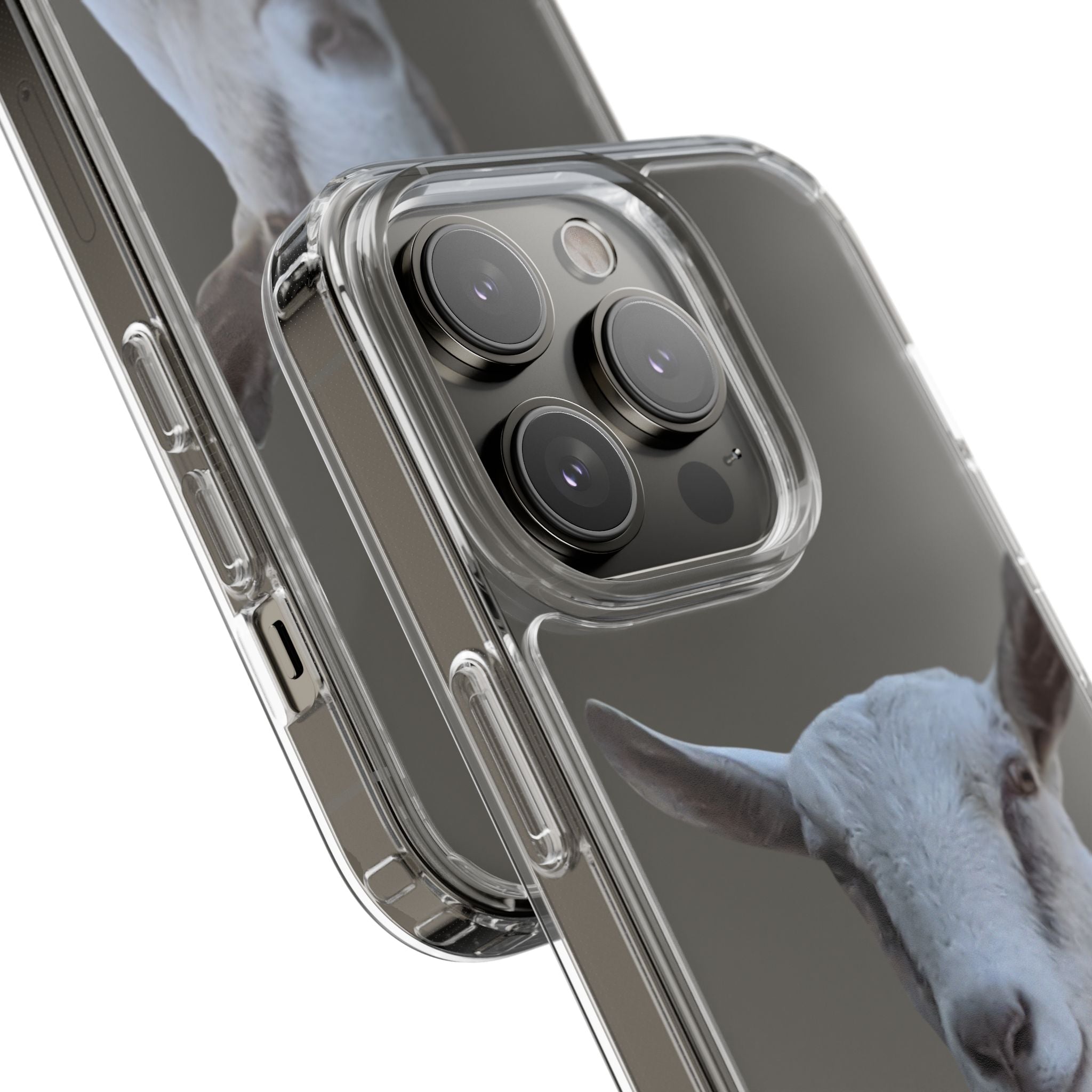 Goat Portrait Clear Phone Case