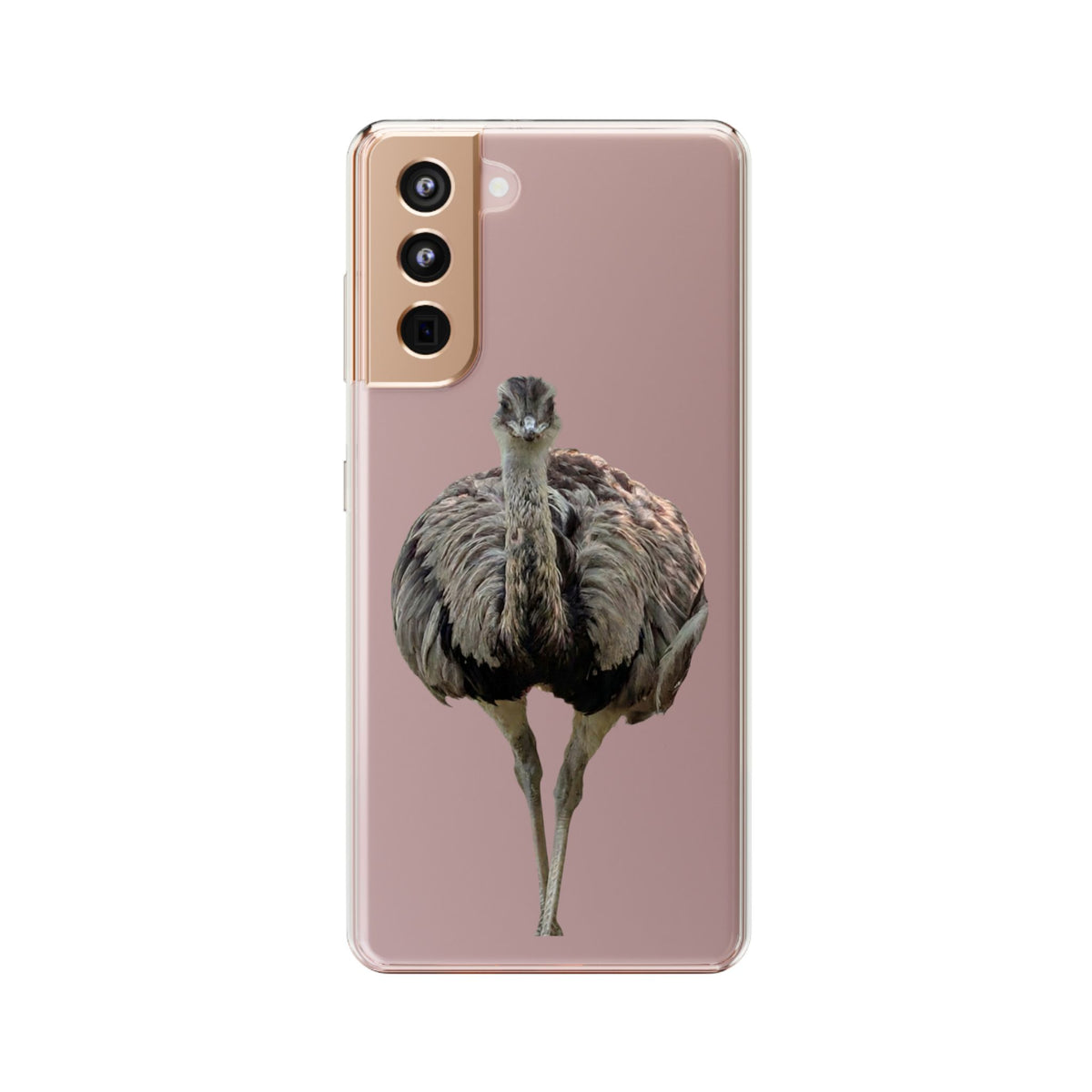 Clear Emu Bird iPhone Case — Cute Wildlife Nature Photo Design, Impact-Resistant Clear Phone Cover, Bird Lover Gift