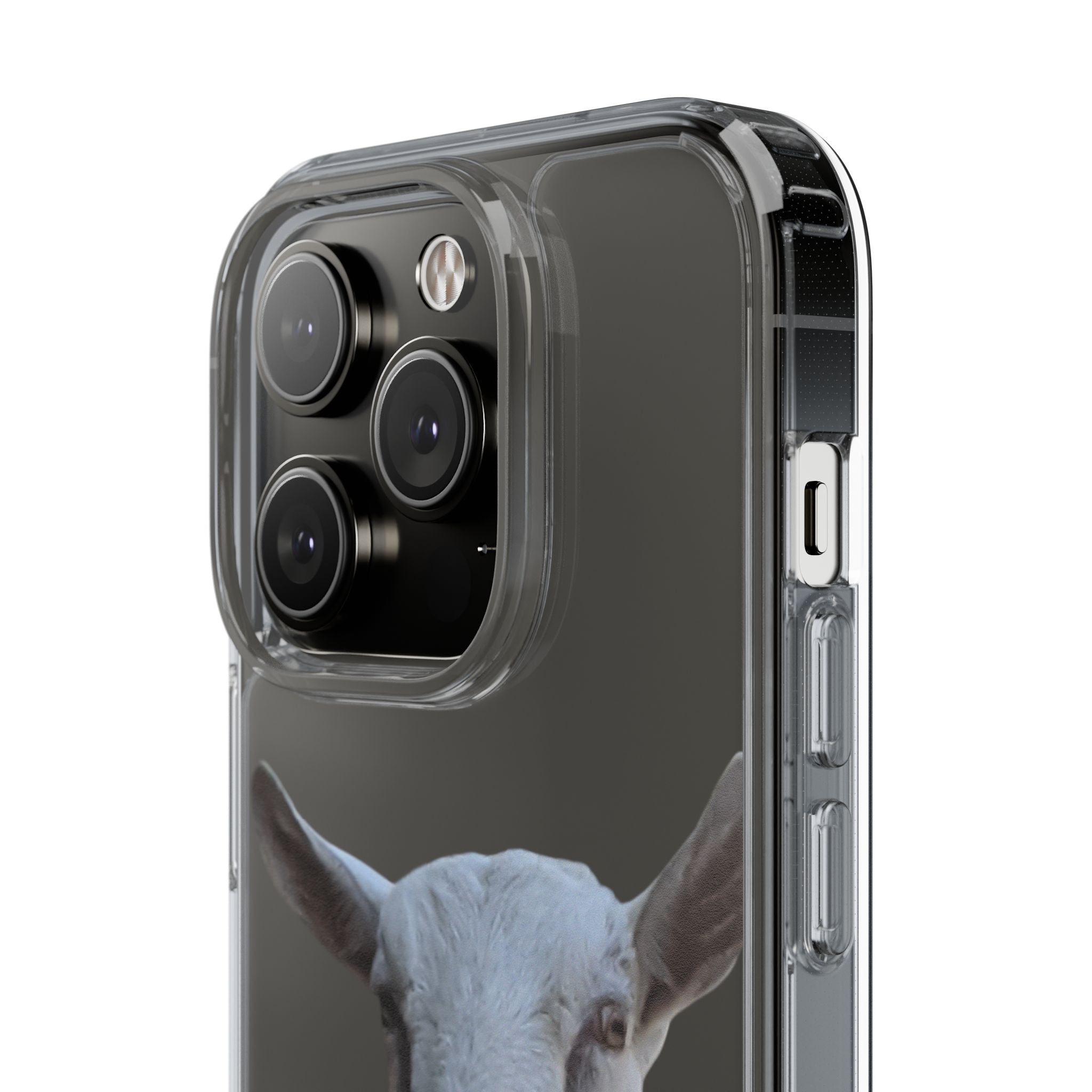 Goat Portrait Clear Phone Case