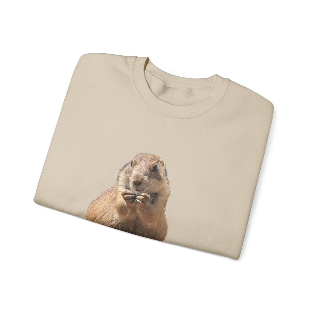 Prairie Dog Crewneck Sweatshirt — Cute Sitting Prairie Dog Graphic