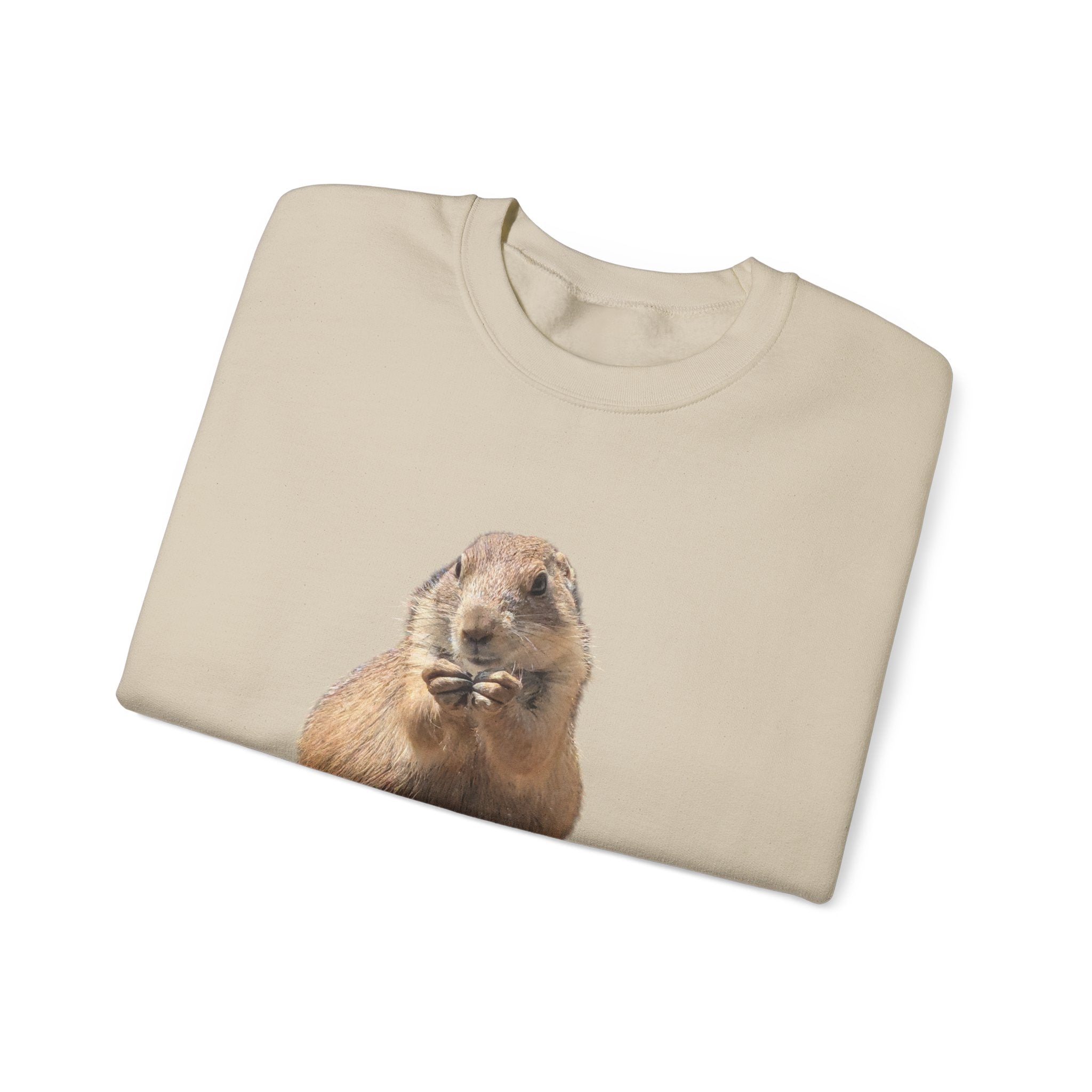 Prairie Dog Crewneck Sweatshirt — Cute Sitting Prairie Dog Graphic
