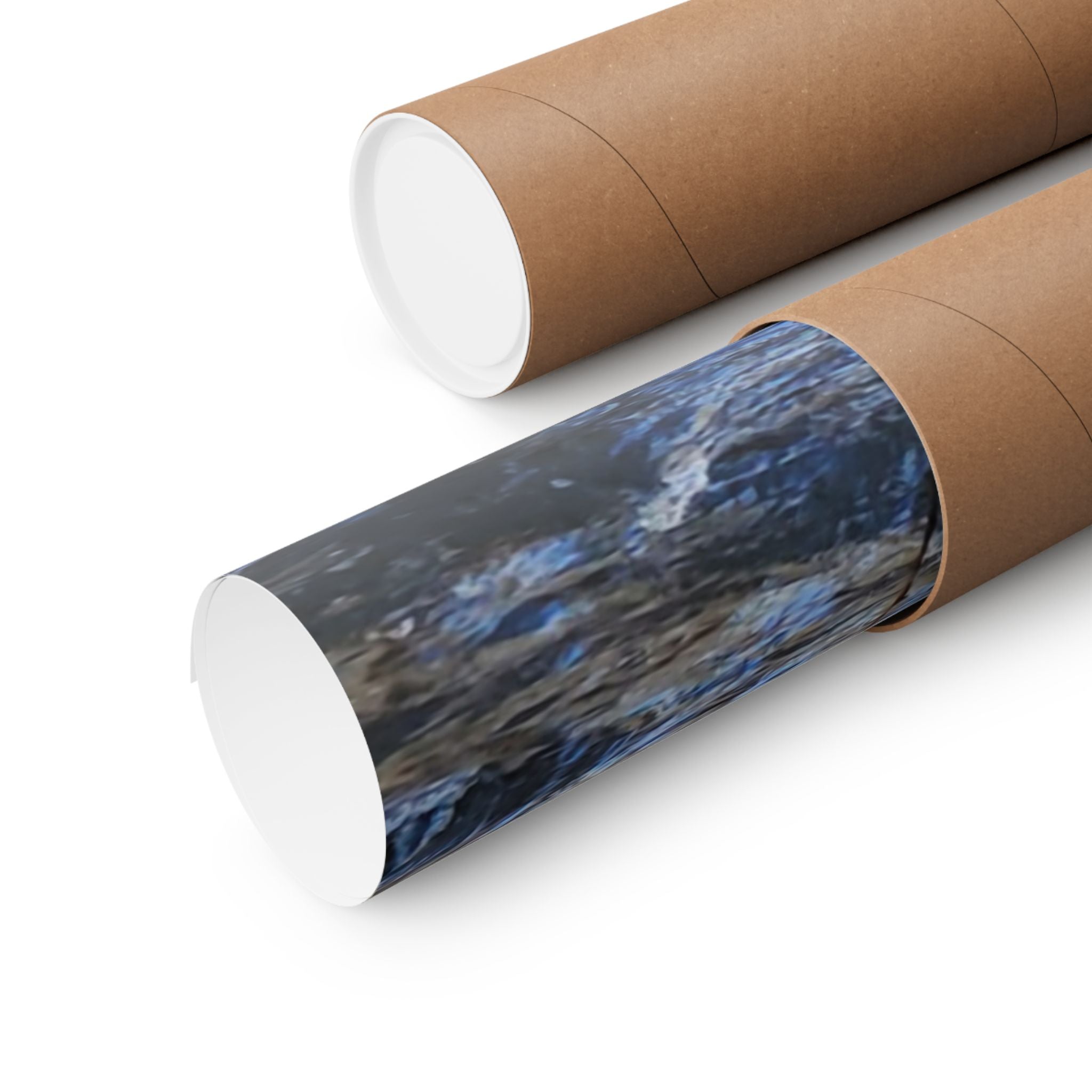 River Stream Nature Poster — Matte Vertical Wall Art for Home & Cabin Décor
