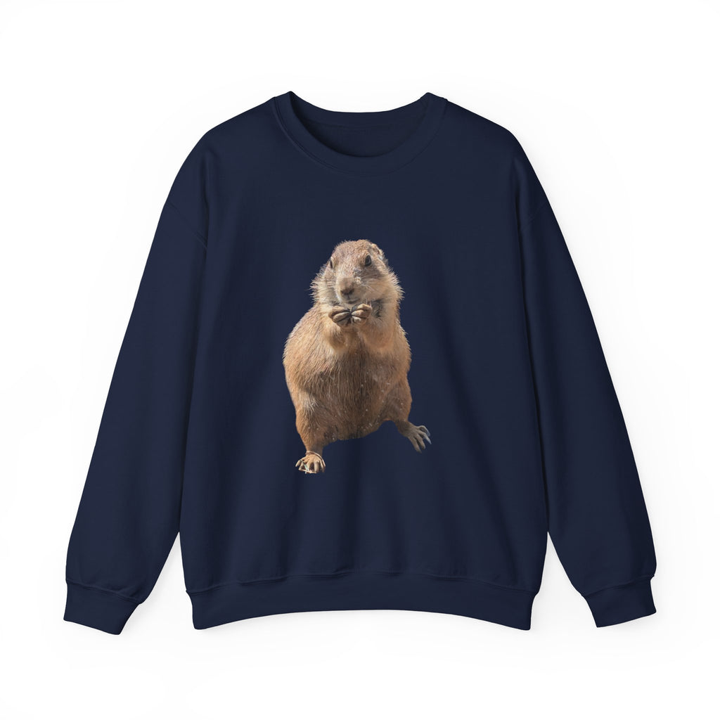 Prairie Dog Crewneck Sweatshirt — Cute Sitting Prairie Dog Graphic