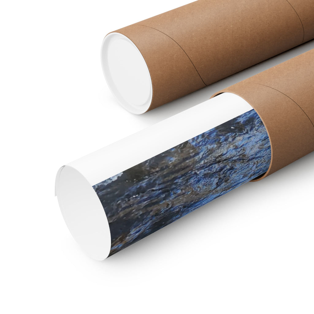 River Stream Nature Poster — Matte Vertical Wall Art for Home & Cabin Décor