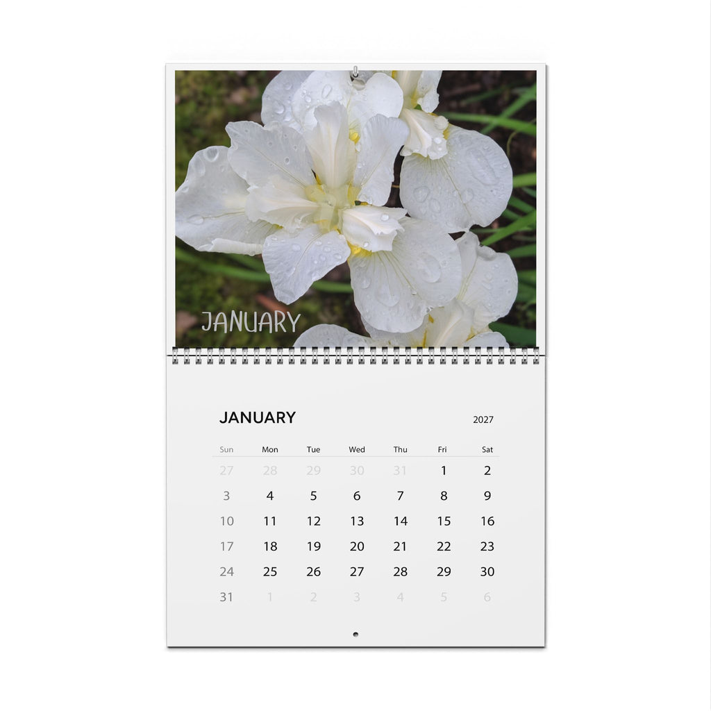 2027 Floral Wall Calendar — Monthly Botanical Photo Calendar, 11×8.5" or 14×11.5"