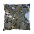 Floral Outdoor Pillow — White Yucca & Purple Hydrangea Decorative Patio Cushion