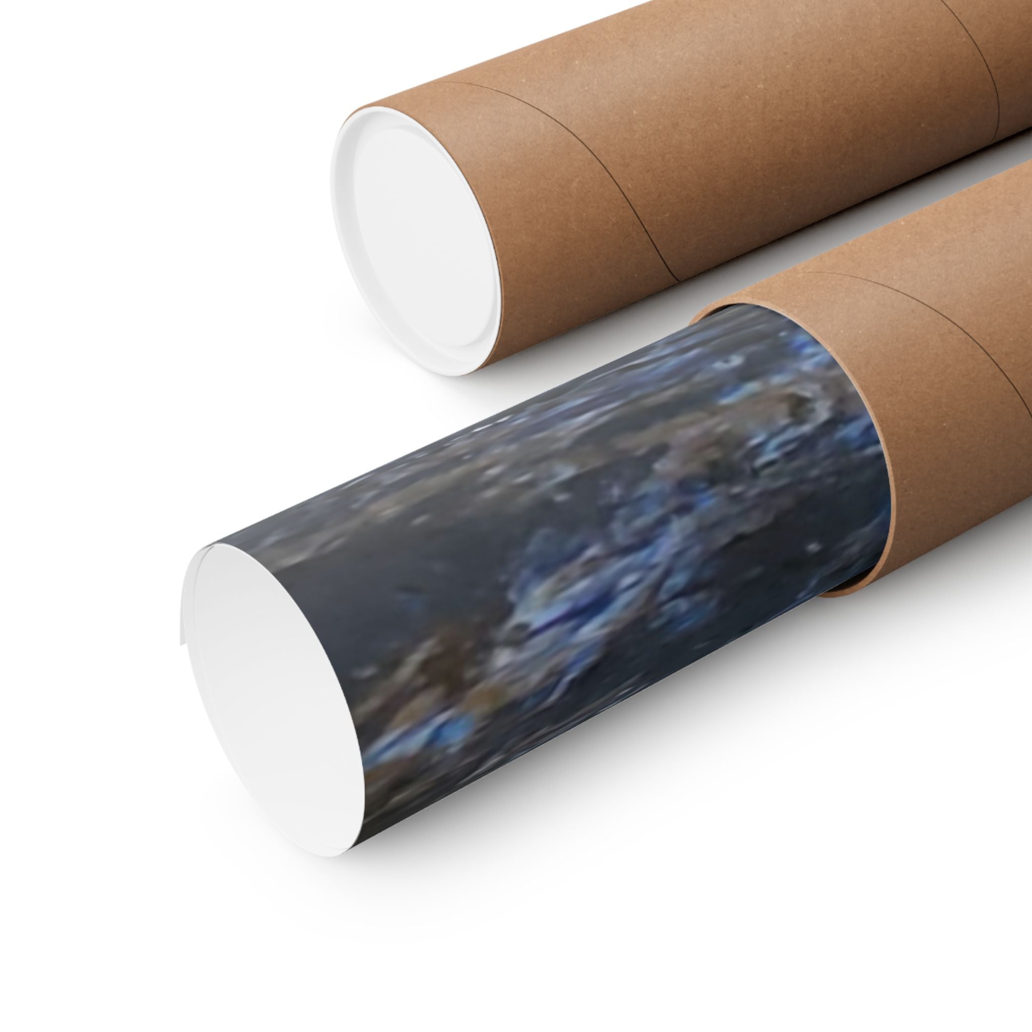 River Stream Nature Poster — Matte Vertical Wall Art for Home & Cabin Décor