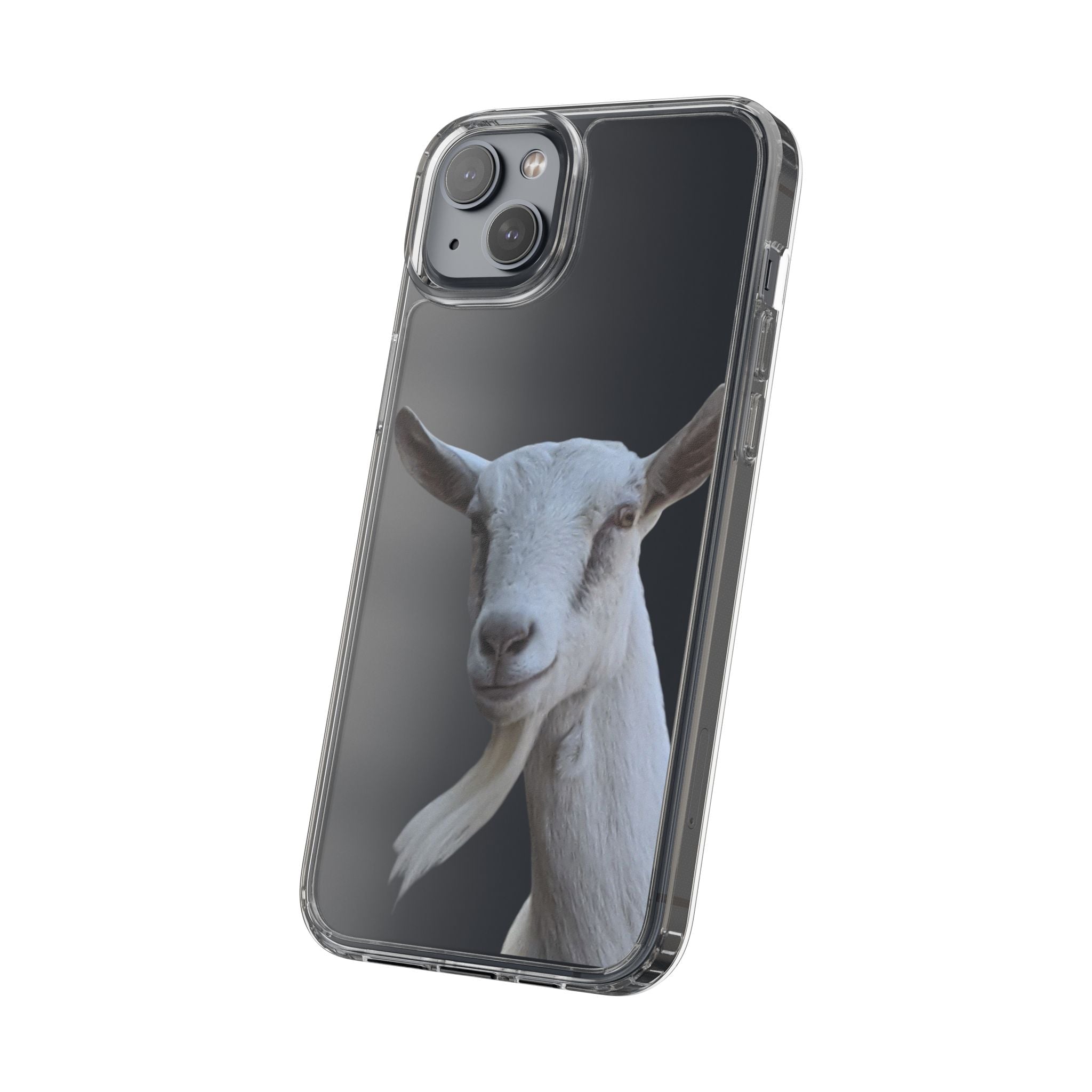Goat Portrait Clear Phone Case
