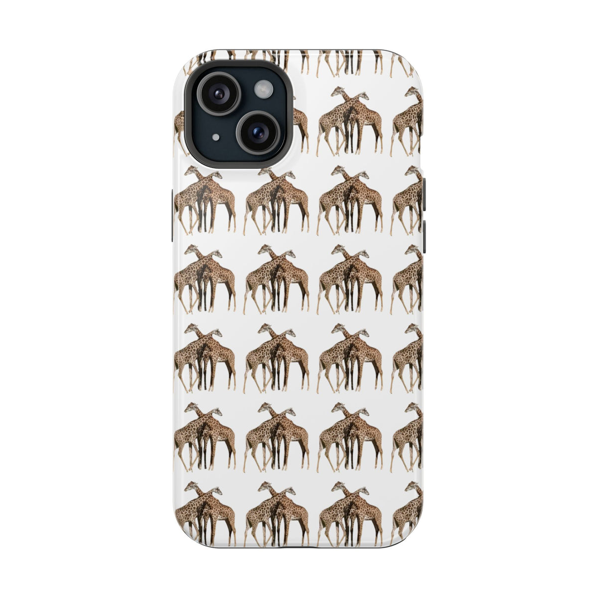 Giraffe Nature Photo Magnetic iPhone & Samsung Case — MagSafe Compatible, Dual-Layer Impact-Resistant Cover, Wildlife Gift