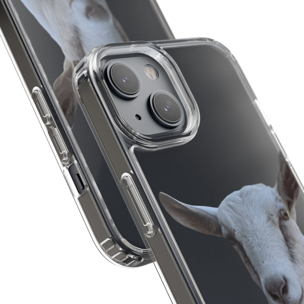 Goat Portrait Clear Phone Case