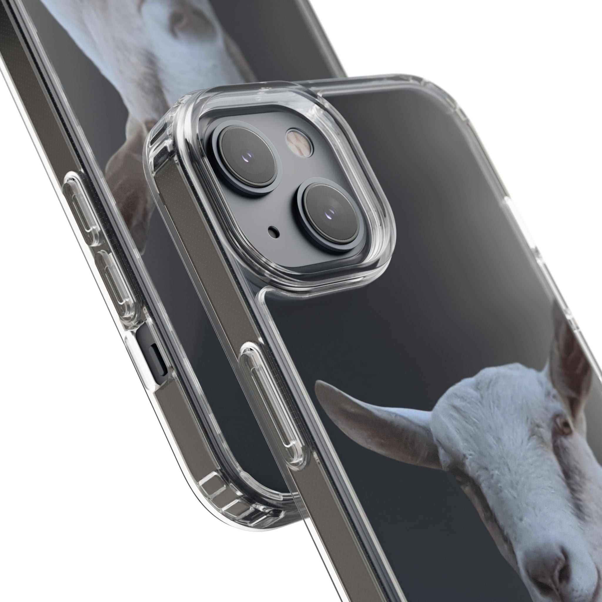 Goat Portrait Clear Phone Case