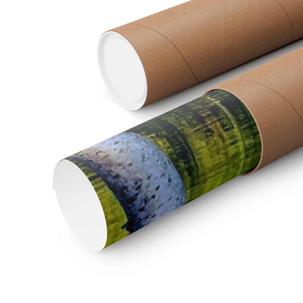 Birch Lake Reflection Matte Poster — Vertical Nature Wall Art